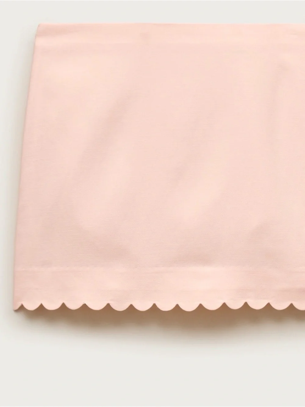 J.Crew Fairfax Scalloped Hem Mini Skirt in Gramercy Light Pink